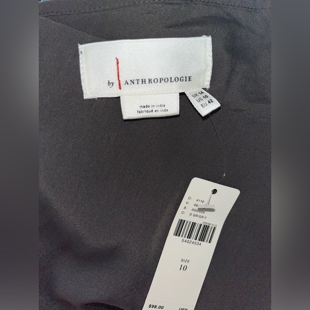 NWT Anthropologie ‘Amelie’ Gunmetal Sequin Ruffle Cami - Picture 7 of 7